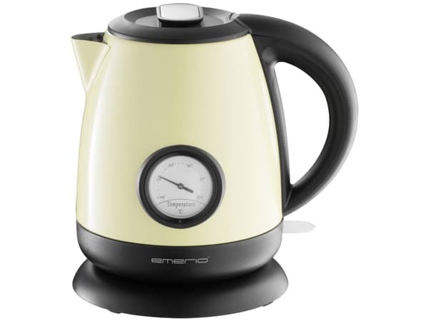 Emerio WK-109795.2, 1 l, 2000 W, Beige, Svart, Trådløs