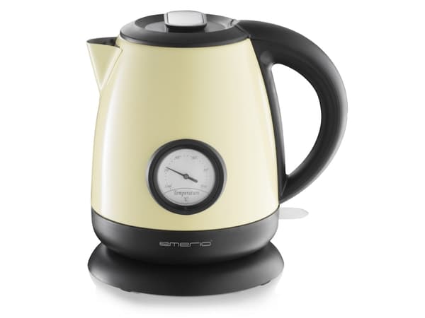 Emerio WK-109795.2, 1 l, 2000 W, Beige, Svart, Trådløs