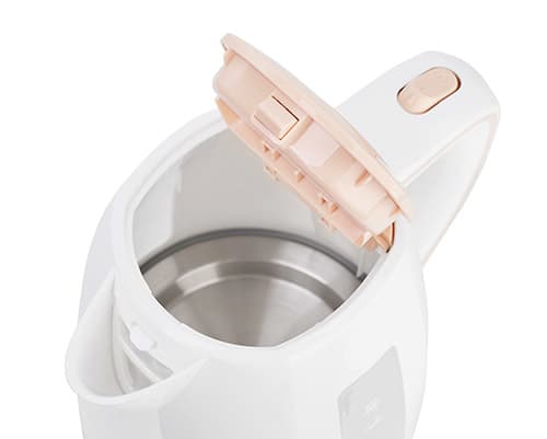 Adler AD 1264, 1,7 l, 2200 W, Hasselnöt, Vit, Plast, Vattennivå indikator