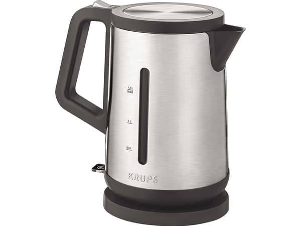 Krups BW 442 D, 1,7 L, 2400 W, Musta, Ruostumaton teräs, Ruostumaton teräs, Veden tason ilmaisin, Johdoton