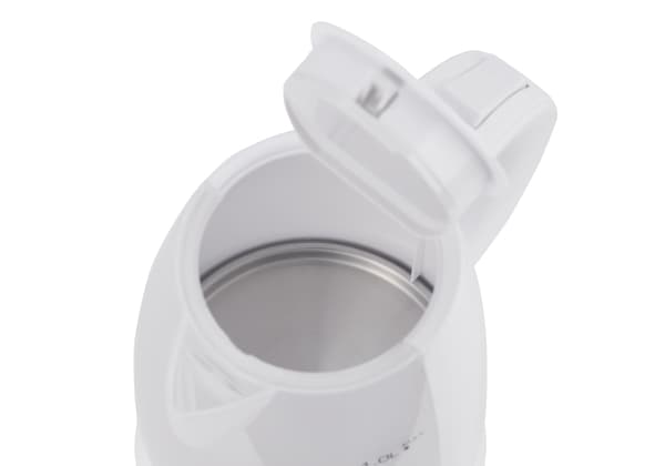 Mesko Home MS 1276, 1 L, 1600 W, Valkoinen, Polypropeeni, Veden tason ilmaisin, Ylikuumenemissuoja