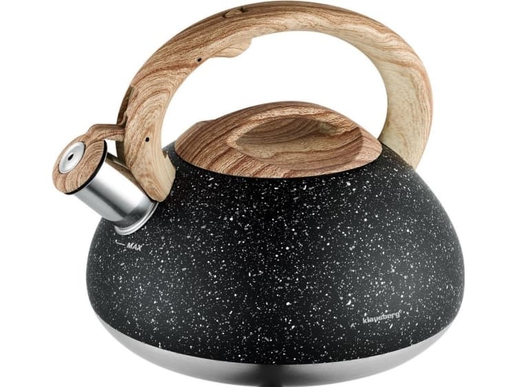 Klausberg KETTLE WITH WHISTLE 2.7L KLAUSBERG KB7282 GRANITE WOOD CDON