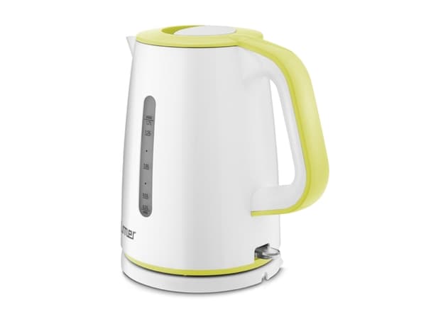 Zelmer ZCK7620G, 1,7 l, 2000 W, Vit, Gul, Plast, Vattennivå indikator, Överhettningsskydd