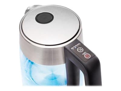 Tristar WK-3375 vattenkokare 1,8 l 2200 W Svart, Rostfritt stål, Transparent