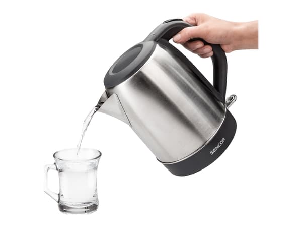 Sencor SWK 1711SS - Kjele - 1.7 liter - 2.2 kW - sølv