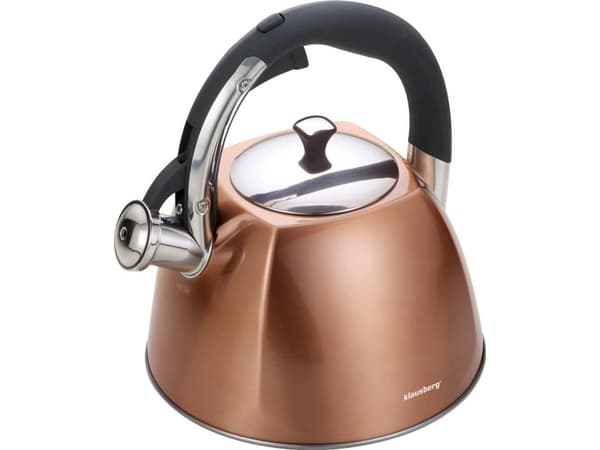 Klausberg KB-7202, 3 l, Bronse, Sort, Rustfritt stål, Keramisk, Gass, Halogen, Induksjon, Forseglet Plate