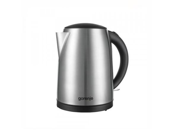 Gorenje K17FEII, 1,7 L, 2200 W, Musta, Hopea, Metalli, Muovi, Veden tason ilmaisin, Ylikuumenemissuoja