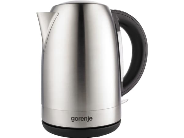 Gorenje K17FEII, 1,7 L, 2200 W, Musta, Hopea, Metalli, Muovi, Veden tason ilmaisin, Ylikuumenemissuoja