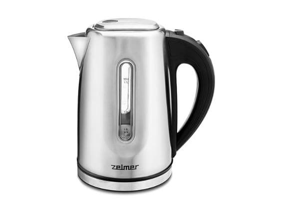 Zelmer ZCK7924, 1,7 l, 2200 W, Rustfritt stål, Rustfritt stål, Justerbar termostat, Vannivåindikator