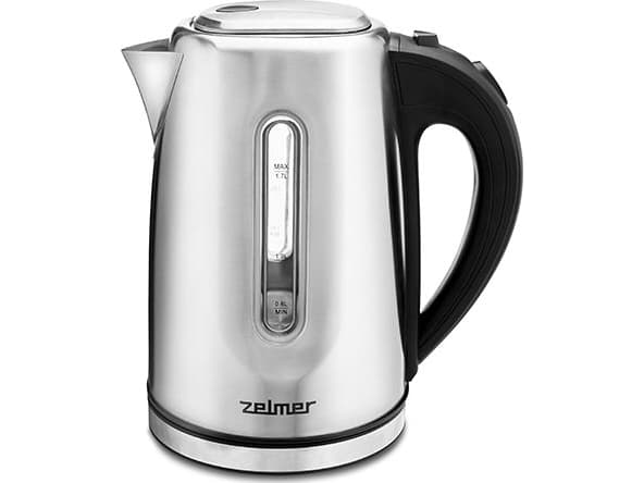 Zelmer ZCK7924, 1,7 l, 2200 W, Rustfritt stål, Rustfritt stål, Justerbar termostat, Vannivåindikator