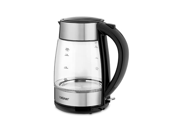 Zelmer ZCK8011, 1,7 l, 2200 W, Sort, Rustfritt stål, Glass, Vannivåindikator, Overopphetingsbeskyttelse