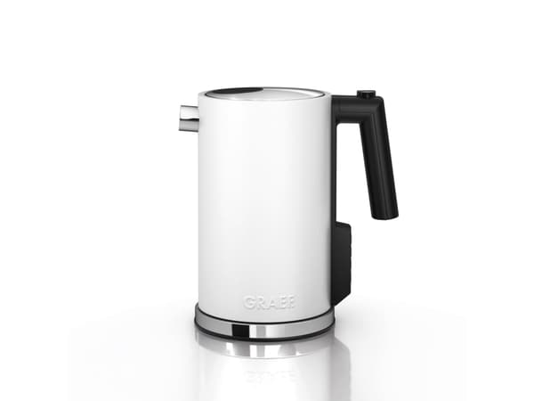 Graef WK901EU, 1,2 l, 2015 W, Vit, Rostfritt stål, Justerbar termostat, Vattennivå indikator