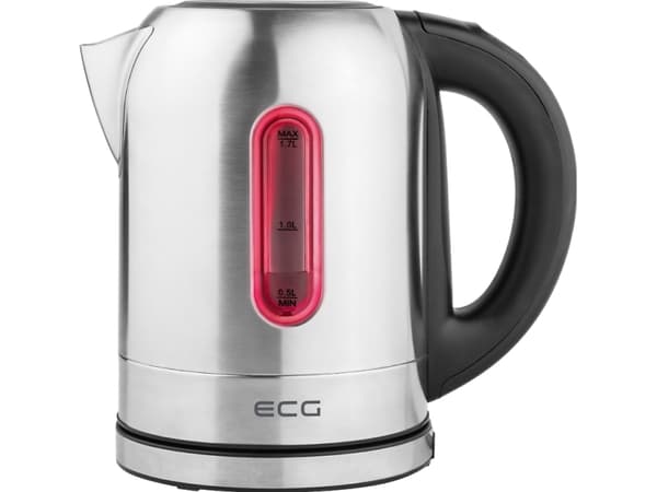 ECG RK 1785 colore, 1,7 l, 2000 W, Rustfritt stål, Rustfritt stål, Vannivåindikator, Overopphetingsbeskyttelse