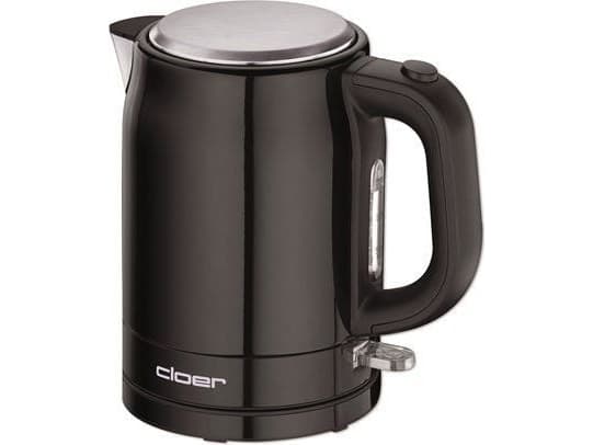 Cloer 4510, 1 L, 2200 W, Musta, Ruostumaton teräs, Veden tason ilmaisin, Ylikuumenemissuoja