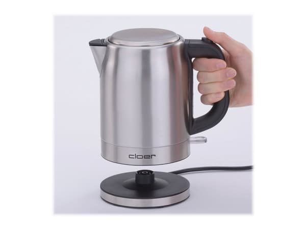 Cloer 4519 - Vattenkokare - 1 liter - 2.2 kW - matt rostfritt stål