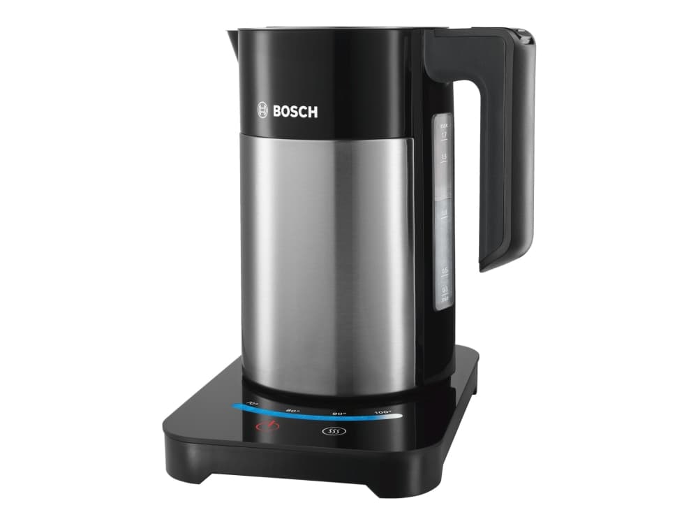 Bosch TWK7203 vattenkokare 1,7 l 1850 W Svart, Rostfritt stål