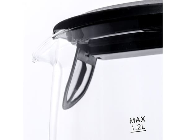 ELDOM C410 LITEA, 1,2 l, 1500 W, Sort, Gjennomsiktig, Glass, Vannivåindikator, Trådløs