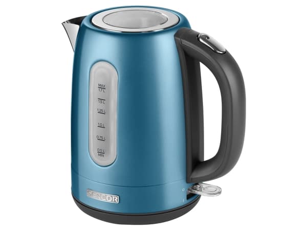 Sencor SWK 1772BL, 1,7 l, 2150 W, Blå, Rustfritt stål, Vannivåindikator, Overopphetingsbeskyttelse
