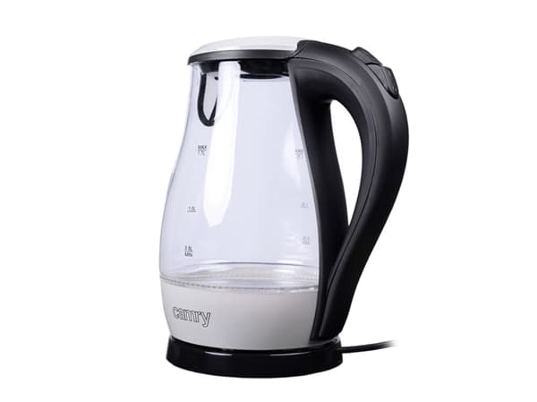 Camry Premium CR 1251w, 1,7 l, 2200 W, Sort, Rustfritt stål, Gjennomsiktig, Polypropylen (PP), Vannivåindikator