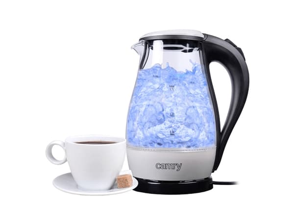 Camry Premium CR 1251w, 1,7 l, 2200 W, Sort, Rustfritt stål, Gjennomsiktig, Polypropylen (PP), Vannivåindikator