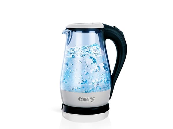 Camry Premium CR 1251w, 1,7 l, 2200 W, Sort, Rustfritt stål, Gjennomsiktig, Polypropylen (PP), Vannivåindikator