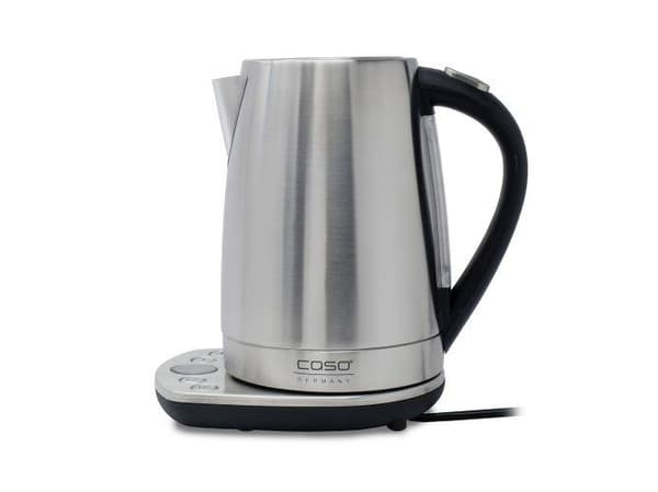 Caso WK 2200, 1,7 l, 2200 W, Sort, Rustfritt stål, Rustfritt stål, Vannivåindikator, Funksjon til å holde varmen