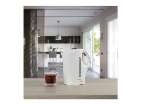 Bomann WK 5011 CB, 1,7 L, 2200 W, Musta, Ruostumaton teräs, Veden tason ilmaisin, Johdoton