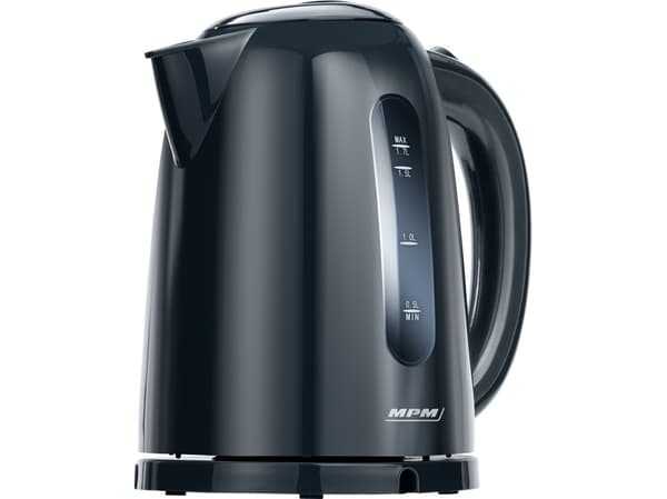 MPM MCZ-85/G1, 1,7 L, 2200 W, Musta, Muovi, Säädettävä termostaatti, Veden tason ilmaisin