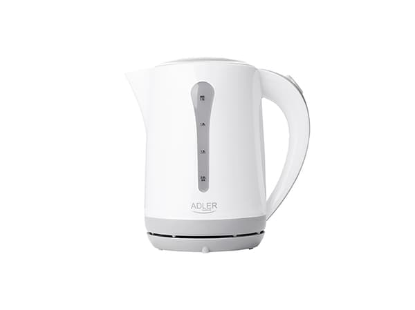Adler AD 1244, 2,5 l, 2200 W, Vit, Plast, Vattennivå indikator