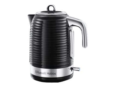 Russell Hobbs Inspire Black vedenkeitin, 1,7 L, 2400 W, Musta, Hopea, Muovi, Veden tason ilmaisin, Ylikuumenemissuoja