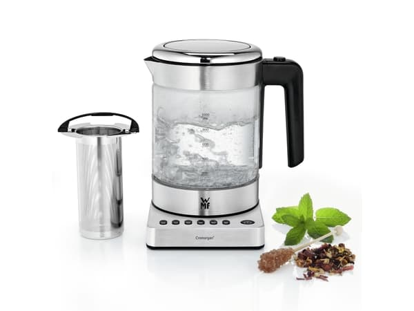 WMF KITCHENminis 04.1318.0012, 1 L, 1960 W, Ruostumaton teräs, Lasi, Säädettävä termostaatti, Veden tason ilmaisin