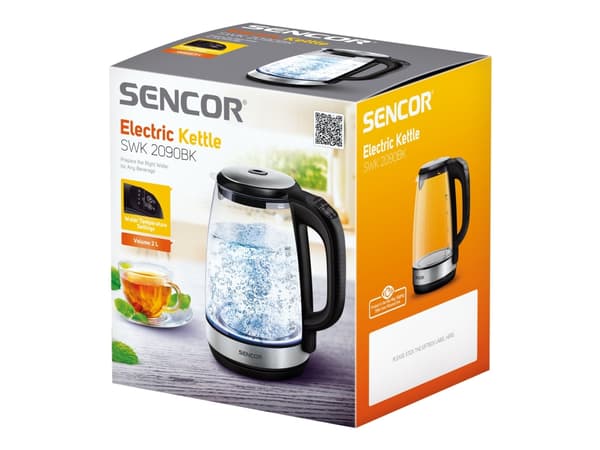 Sencor SWK 2090BK - Vattenkokare - 2 liter - 2.2 kW - svart