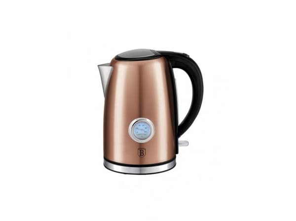 Berlinger Haus BH/9069, 1,7 l, 2200 W, Rosegull, Rustfritt stål, Justerbar termostat, Vannivåindikator