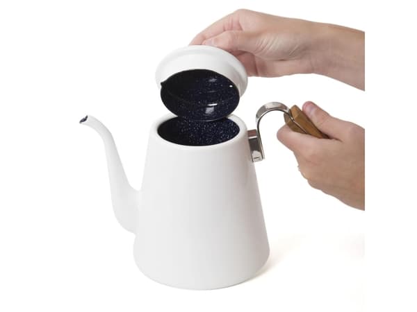 Hario BDK-80-W, Kaffemaskin for puter, 0,8 l, Hvit, Rustfritt stål, Tre, Tre, Bona