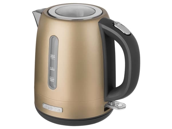 Sencor SWK 1227CH, 1,2 l, 2150 W, Brun, Grå, Sølv, Metall, Vannivåindikator, Overopphetingsbeskyttelse