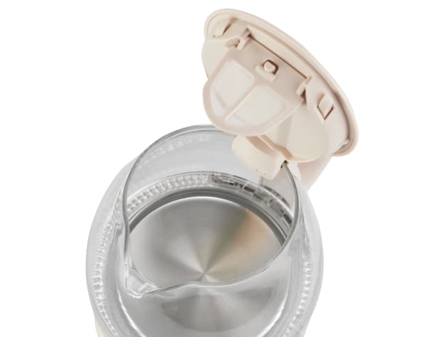 Adler AD 1283C, 1 l, 900 W, Krem, Glass, Vannivåindikator, Trådløs