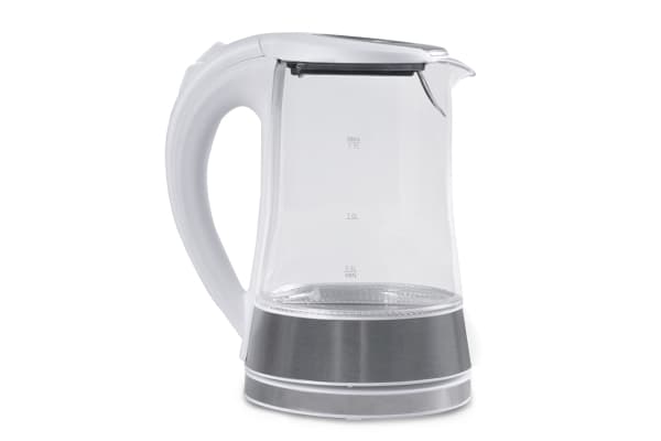 Orava VK-4017 W, 1,7 l, 2200 W, Hvit, Glass, Plastikk, Vannivåindikator, Overopphetingsbeskyttelse