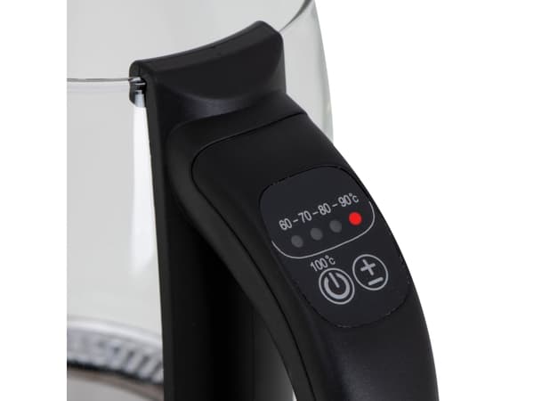 Camry Premium CR 1290, 1,7 l, 2000 W, Sort, Gjennomsiktig, Vannivåindikator