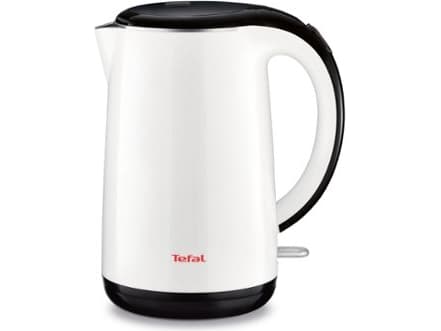 Tefal KO260130, 1,7 L, 2400 W, Musta, Valkoinen, Muovi, Ruostumaton teräs, Veden tason ilmaisin, Ylikuumenemissuoja