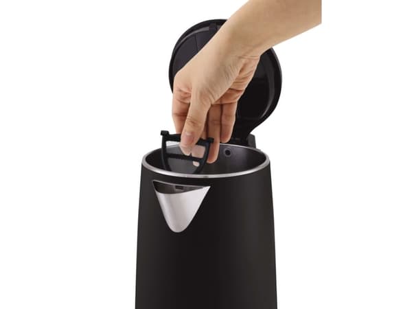 Tefal KO3718, 1,5 l, 2400 W, Sort, Rustfritt stål, Vannivåindikator, Trådløs, Funksjon til å holde varmen