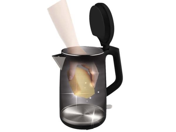 Tefal KO3718, 1,5 l, 2400 W, Sort, Rustfritt stål, Vannivåindikator, Trådløs, Funksjon til å holde varmen