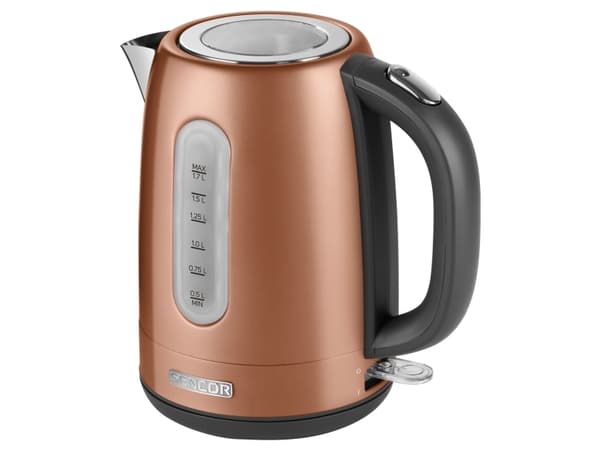 Sencor SWK 1776GD, 1,7 l, 2150 W, Gull, Rustfritt stål, Vannivåindikator, Overopphetingsbeskyttelse