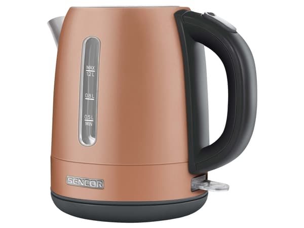 Sencor SWK 1226GD, 1,2 l, 2150 W, Guld, Grå, Silver, Metall, Vattennivå indikator, Överhettningsskydd