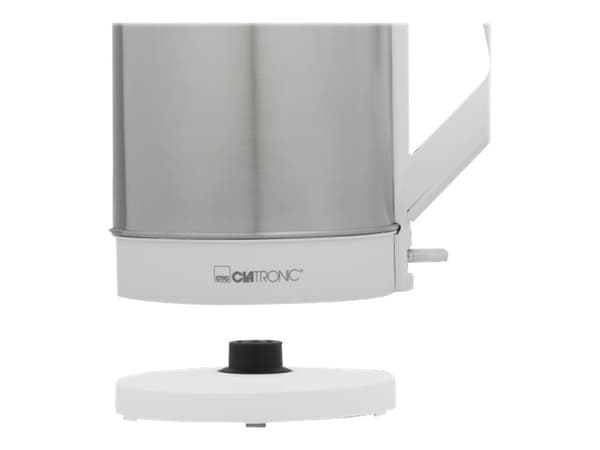 Clatronic WKS 3692 - Kjele - 1.5 liter - 2.2 kW - hvit / rustfritt stål