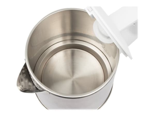 Clatronic WKS 3692 - Kjele - 1.5 liter - 2.2 kW - hvit / rustfritt stål