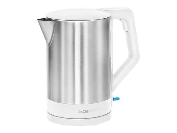 Clatronic WKS 3692 - Kjele - 1.5 liter - 2.2 kW - hvit / rustfritt stål