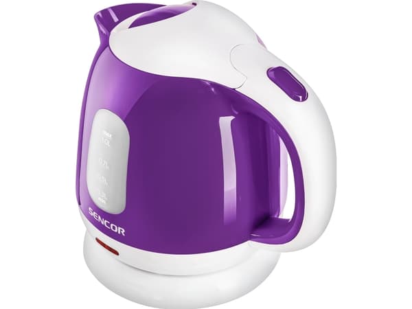 Sencor SWK 1015VT, 1 l, 1100 W, Lilla, Plast, Rustfritt stål, Justerbar termostat, Vannivåindikator