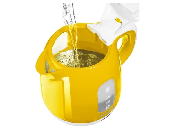 Sencor SWK 1016YL, 1 l, 1100 W, Gult, Plast, Rustfritt stål, Vannivåindikator, Overopphetingsbeskyttelse