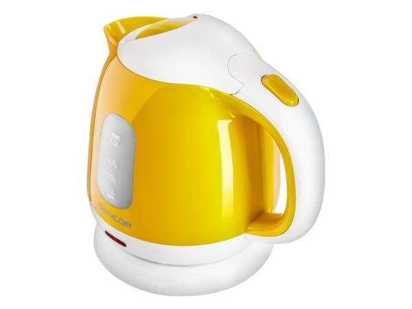 Sencor SWK 1016YL, 1 l, 1100 W, Gult, Plast, Rustfritt stål, Vannivåindikator, Overopphetingsbeskyttelse