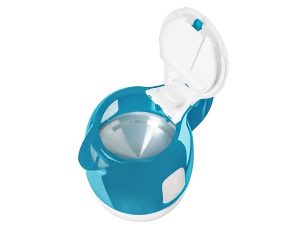 Sencor SWK 1017TQ, 1 l, 1100 W, Blå, Plast, Rustfritt stål, Justerbar termostat, Vannivåindikator